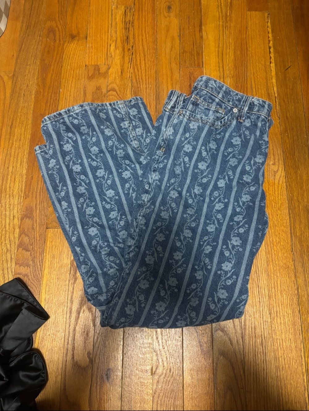 Free People Floral Jeans